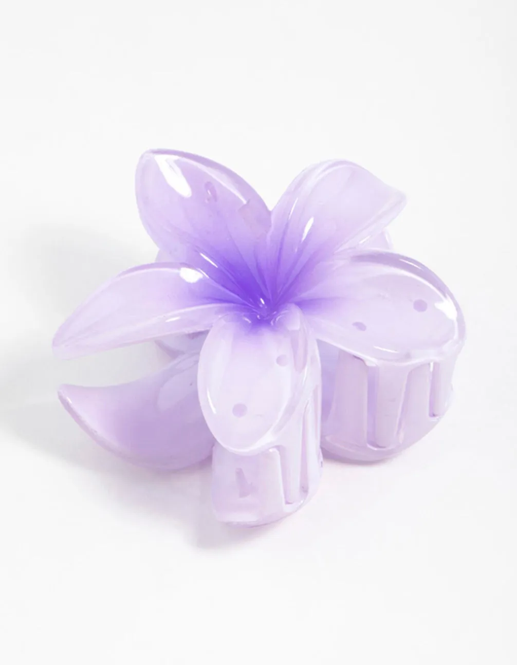Purple Frangipani Hair Claw Clip sold by lovisa