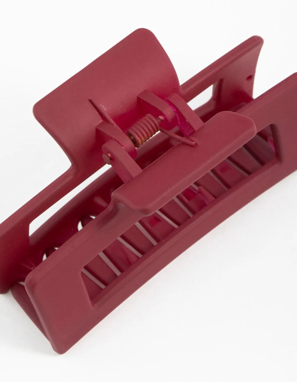 Burgundy Small Claw Clip sold by lovisa product image thumbnail 3