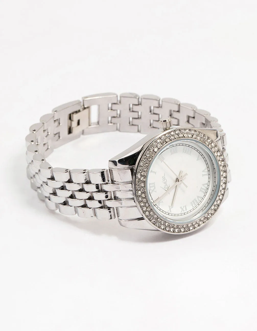 Silver Diamante Medium Watch sold by lovisa product image thumbnail 3