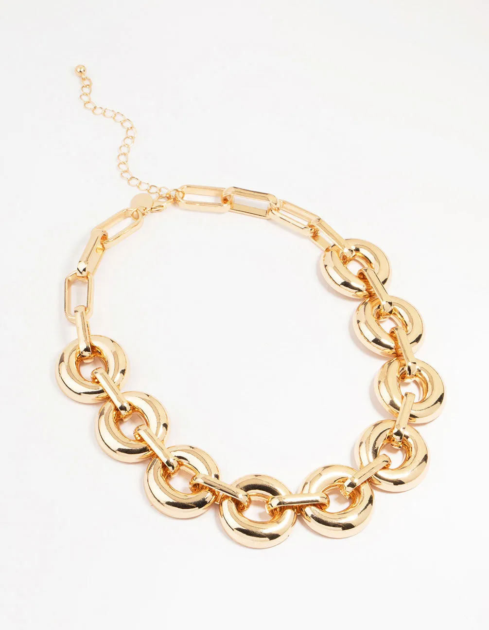 Gold Bold Round Chunky Chain Necklace sold by lovisa product image thumbnail 2