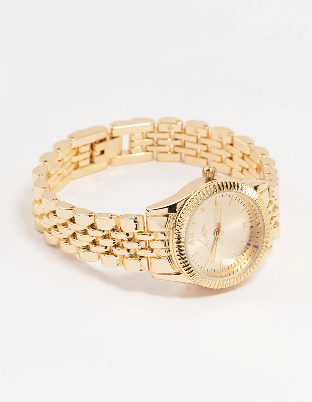 Gold Small Round Watch sold by lovisa product image thumbnail 3