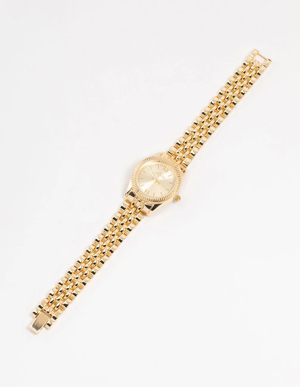 Gold Small Round Watch sold by lovisa