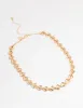 Gold Half-Filled Heart Chain Necklace sold by lovisa