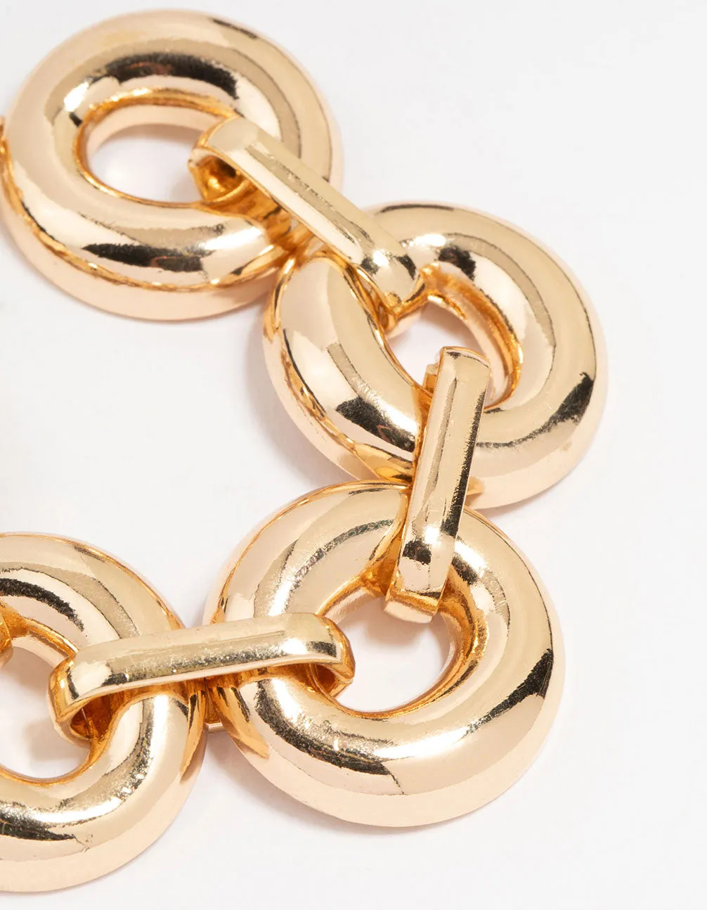 Gold Bold Round Chunky Bracelet sold by lovisa product image thumbnail 2