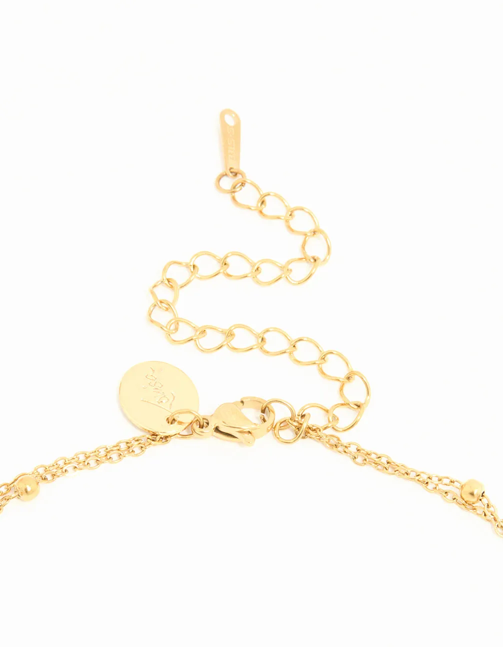 Waterproof Gold Plated Stainless Steel Flower Layered Necklace sold by lovisa product image thumbnail 3