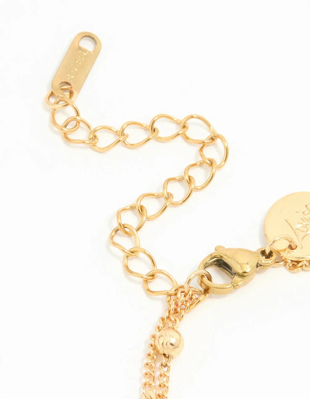 Waterproof Gold Plated Stainless Steel Flower Enamel Layered Bracelet sold by lovisa product image thumbnail 3