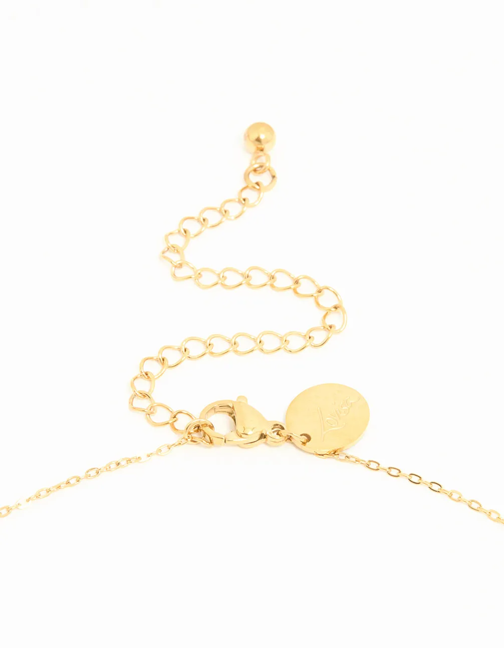 Waterproof Gold Plated Stainless Steel Hollow Flower Pendant Necklace sold by lovisa product image thumbnail 3