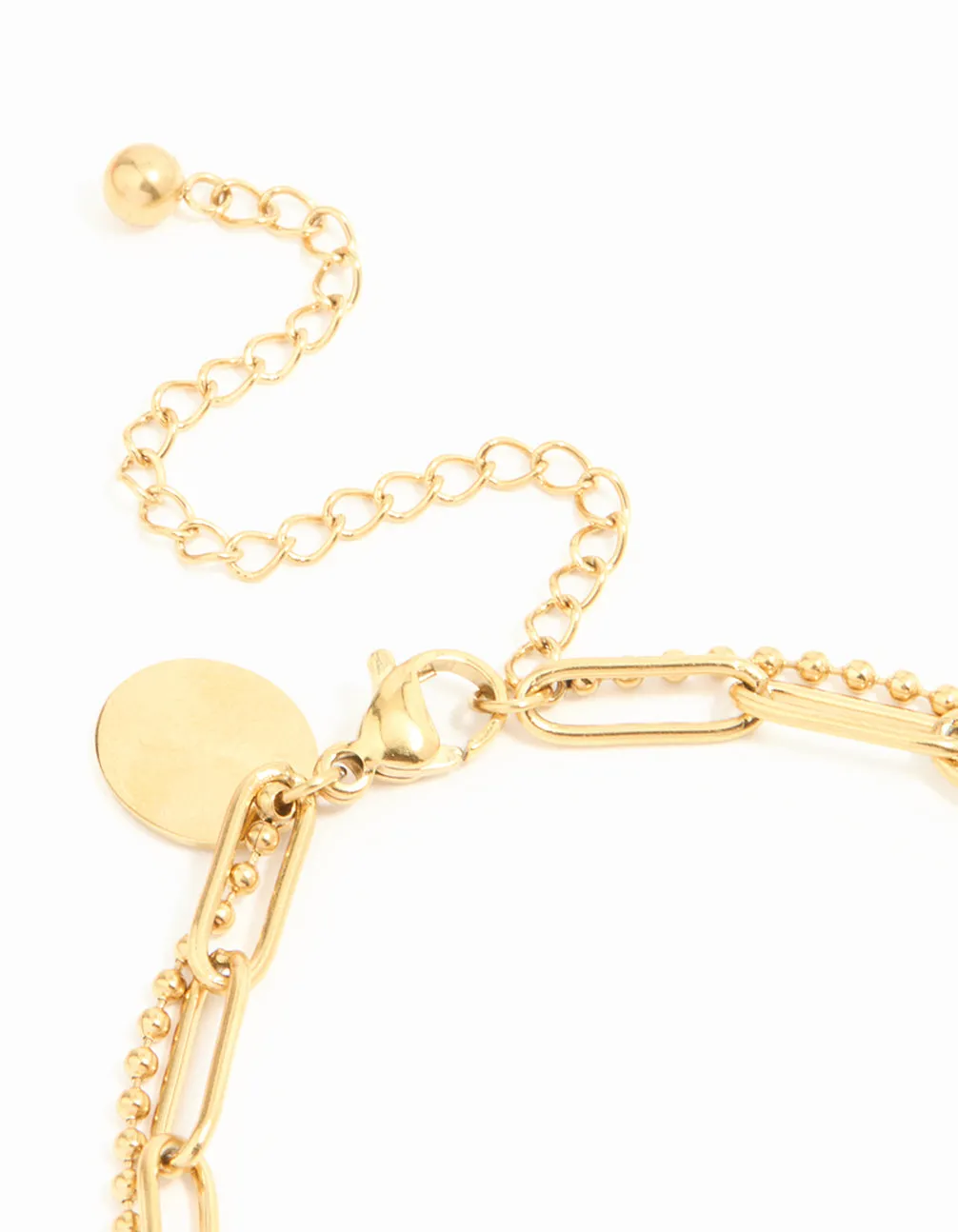 Waterproof Gold Plated Stainless Steel Hollow Flower Chain Bracelets 2-Pack sold by lovisa product image thumbnail 3