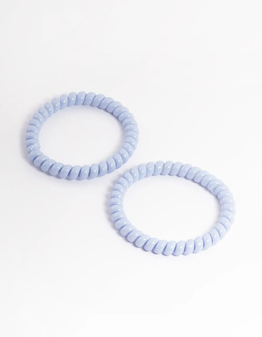 Blue Plastic Narrow Hair Spiral Pack sold by lovisa product image thumbnail 3