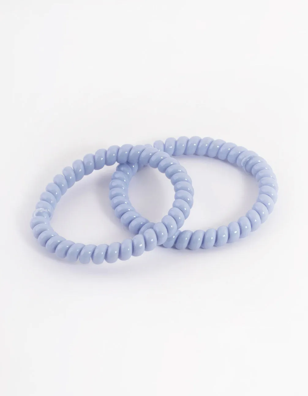 Blue Plastic Narrow Hair Spiral Pack sold by lovisa