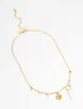 Waterproof Gold Plated Stainless Steel Clover Charm Necklace sold by lovisa