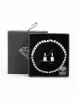 Silver Diamante Rectangle Drop Earrings & Tennis Bracelet Set sold by lovisa