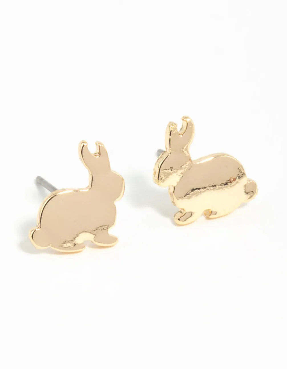 Gold Bunny Stud Earrings sold by lovisa