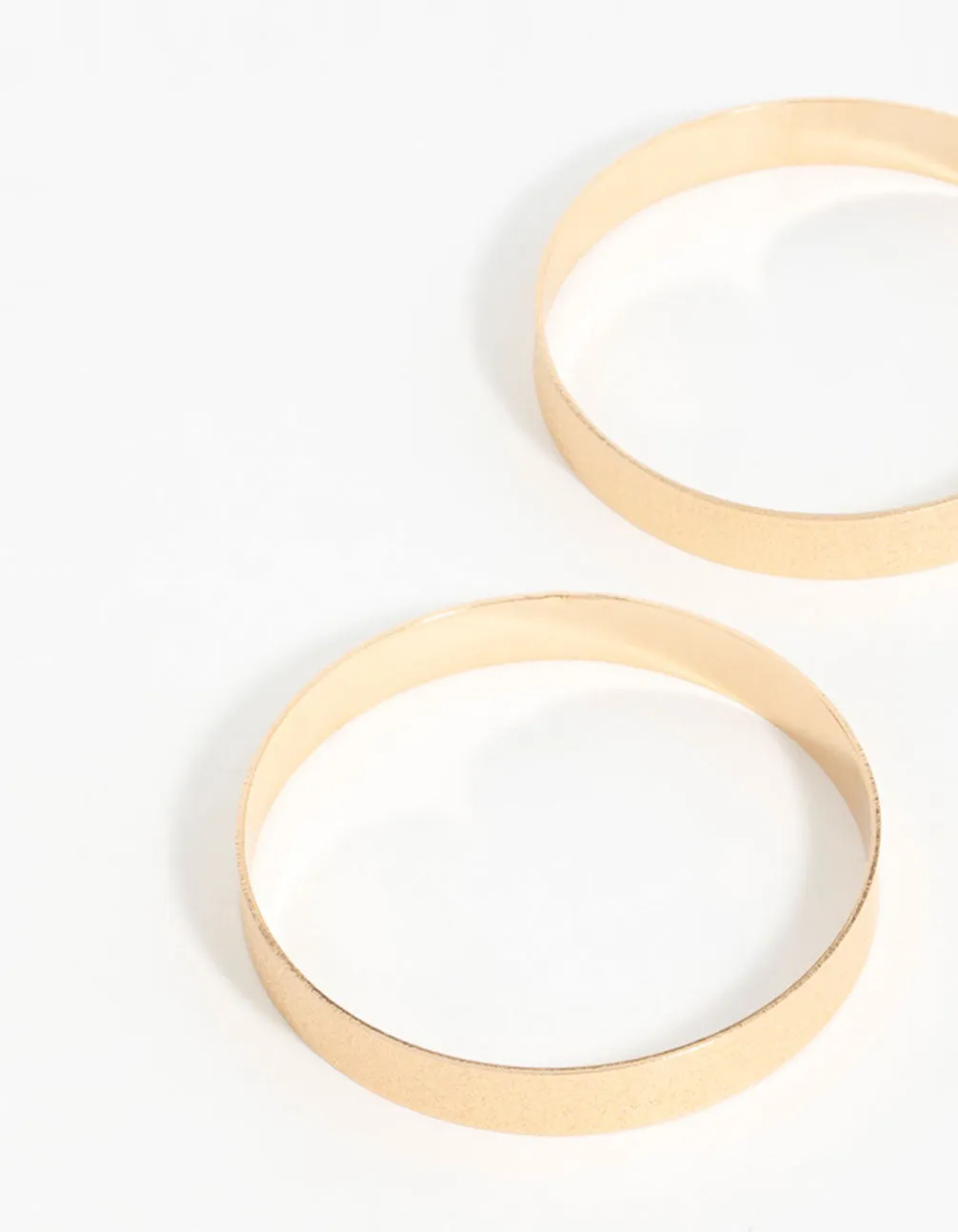 Gold Flat Textured Bangles 2-Pack sold by lovisa product image thumbnail 2