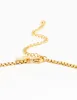 Waterproof Gold Plated Stainless Steel Cubic Zirconia Cluster Charm Necklace sold by lovisa