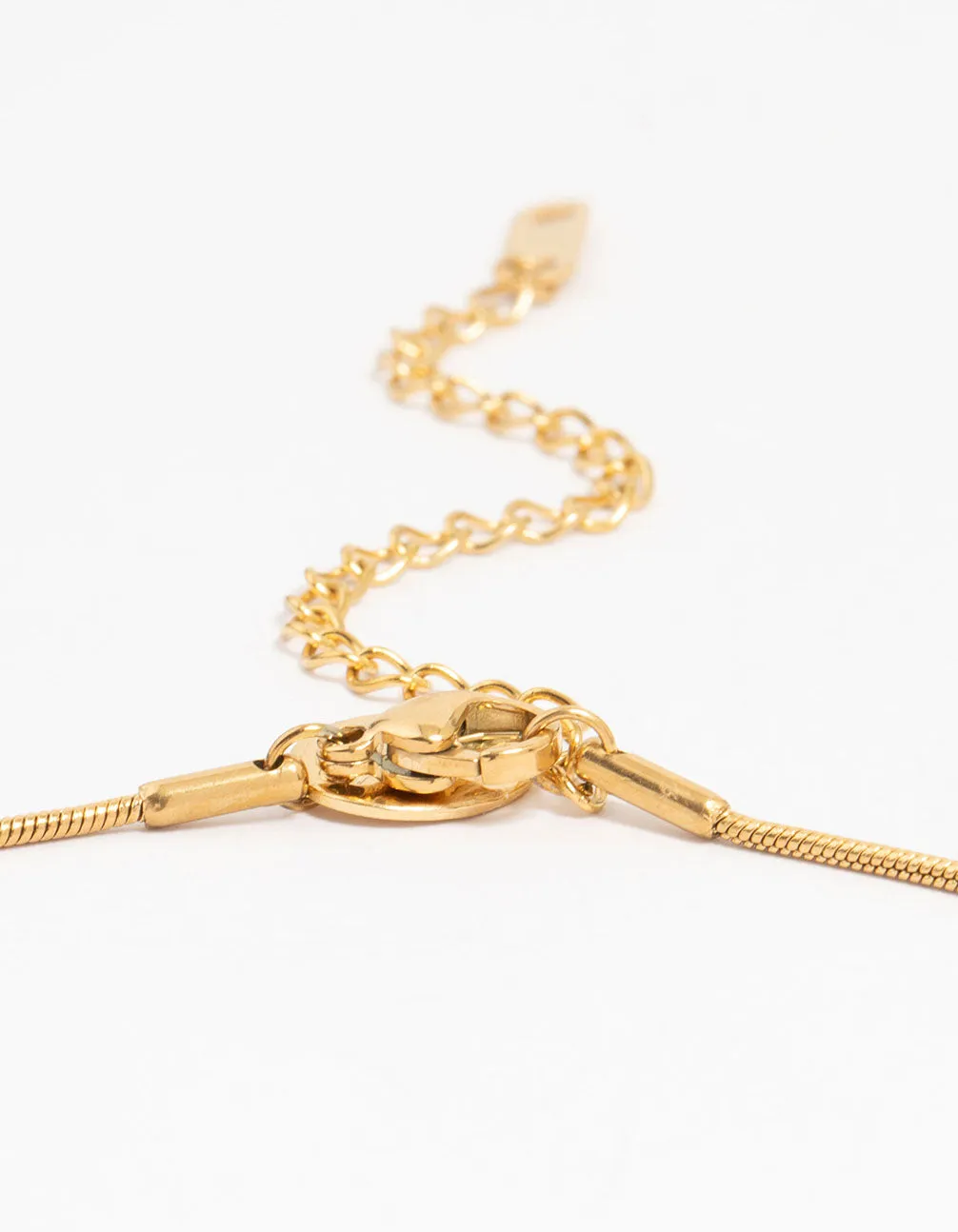 Waterproof Gold Plated Stainless Steel Rondell Necklace sold by lovisa product image thumbnail 3