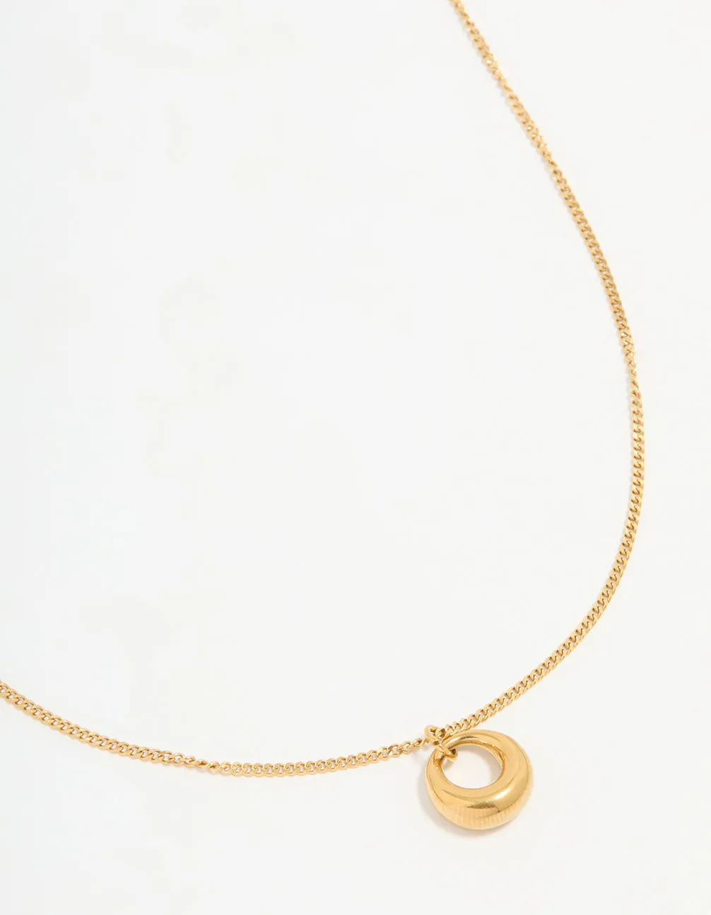Waterproof Gold Plated Stainless Steel Bold Pendant Necklace sold by lovisa