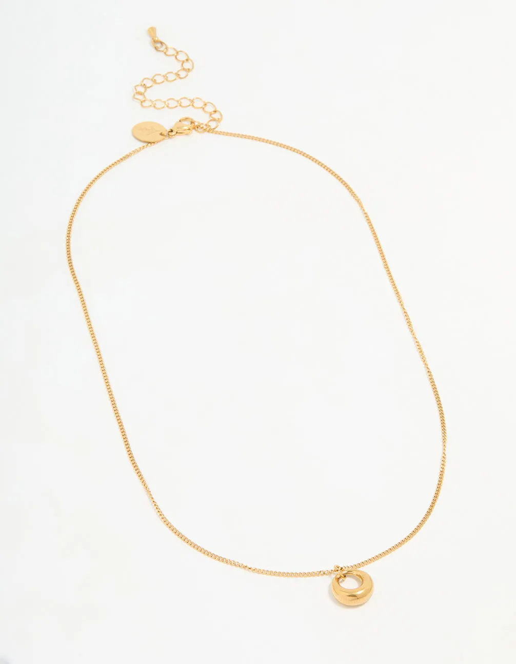Waterproof Gold Plated Stainless Steel Bold Pendant Necklace sold by lovisa product image thumbnail 4