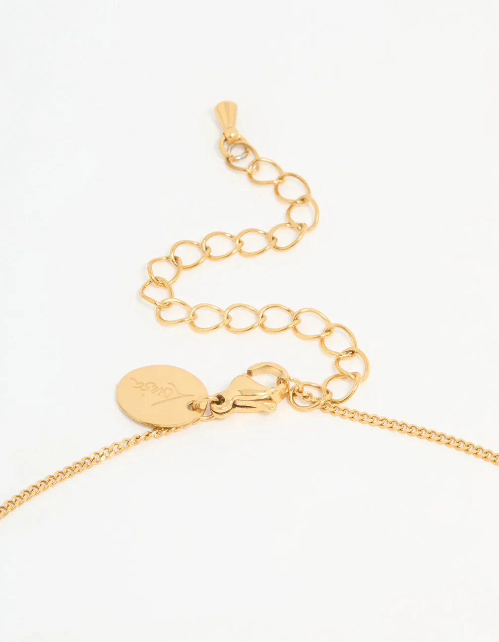 Waterproof Gold Plated Stainless Steel Bold Pendant Necklace sold by lovisa product image thumbnail 5