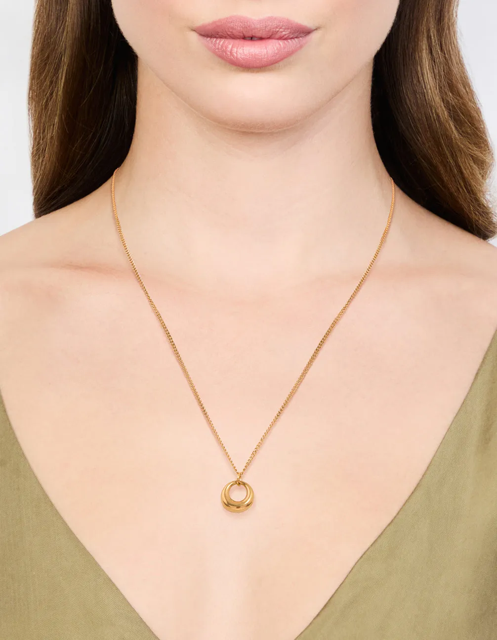 Waterproof Gold Plated Stainless Steel Bold Pendant Necklace sold by lovisa product image thumbnail 2