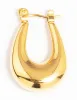 Waterproof Gold Plated Stainless Steel Half Hoop Earrings sold by lovisa