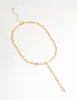 Gold Plated Paperclip Link Chain Y-Necklace sold by lovisa