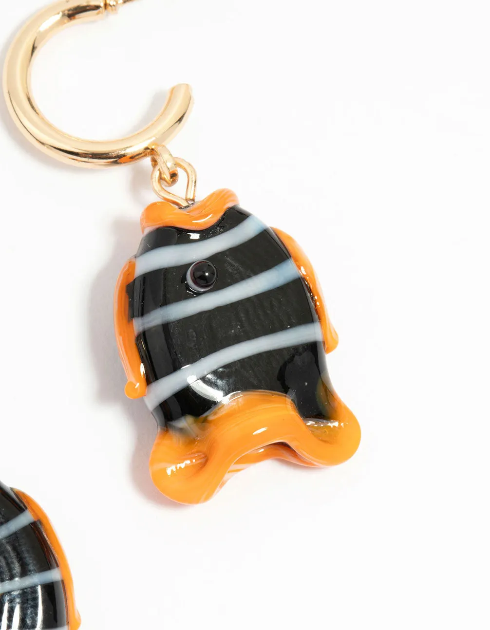 Gold Fish Charm Drop Earrings sold by lovisa product image thumbnail 3