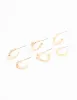 Gold Diamante Star Huggie Earrings 3-Pack sold by lovisa