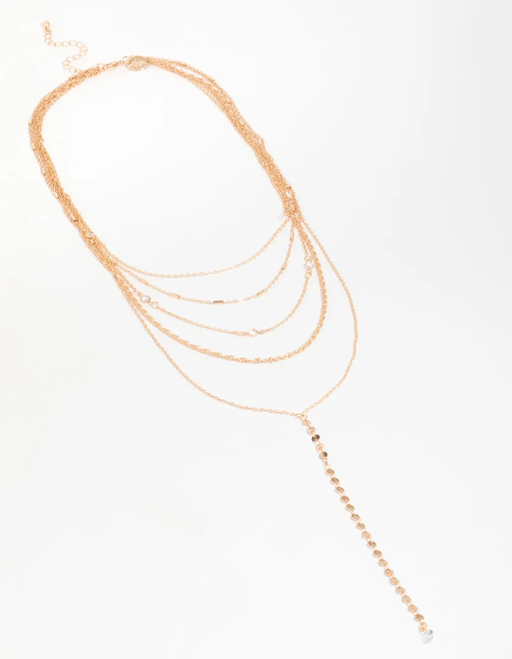 Gold Tassel Layered Necklace sold by lovisa product image thumbnail 2