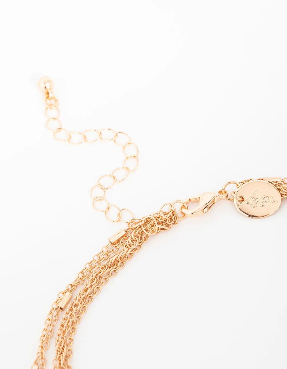 Gold Tassel Layered Necklace sold by lovisa product image thumbnail 3