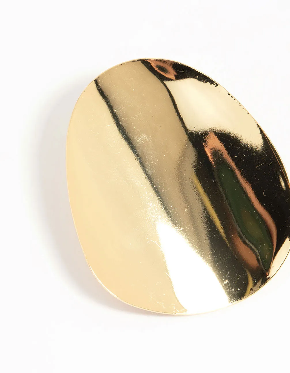 Gold Plated Oversized Disc Statement Stud Earrings sold by lovisa product image thumbnail 4