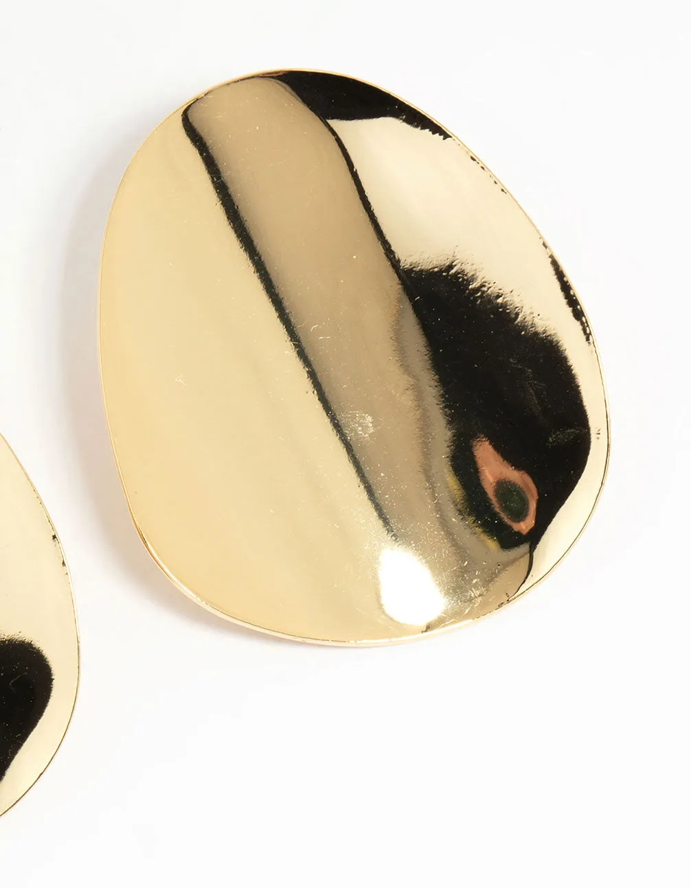 Gold Plated Oversized Disc Statement Stud Earrings sold by lovisa product image thumbnail 5