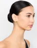 Gold Diamante Double Flower Drop Earrings sold by lovisa