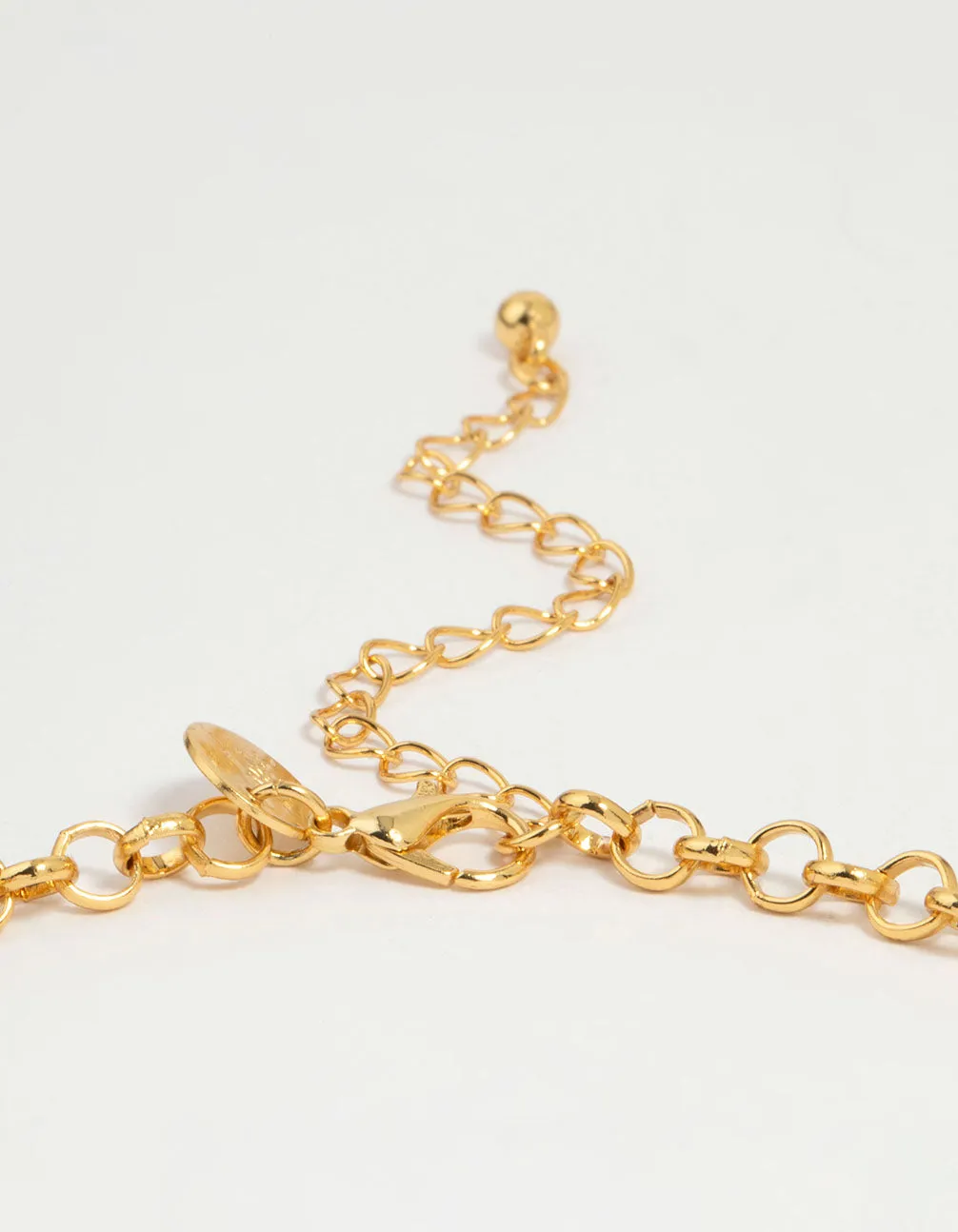 Gold Plated Coin Disc Charm Pendant Necklace sold by lovisa product image thumbnail 3