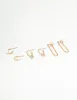 Gold Diamante Chain & Hoop Earrings 3-Pack sold by lovisa