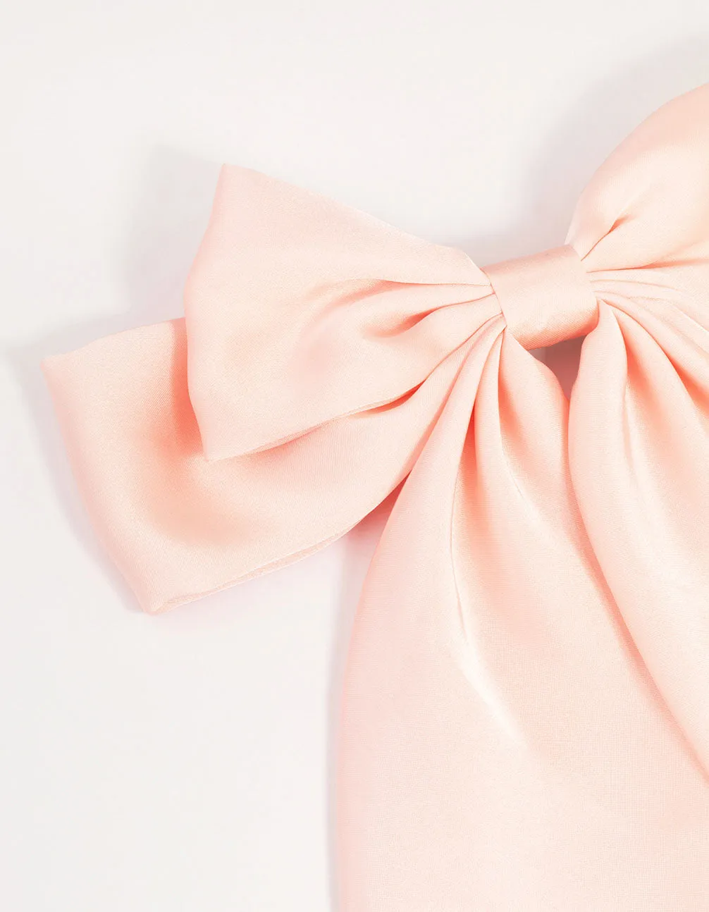 Pink Satin Fabric Bow Hair Clip sold by lovisa product image thumbnail 2