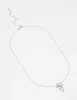 Silver Bow Twirl Pendant Necklace sold by lovisa
