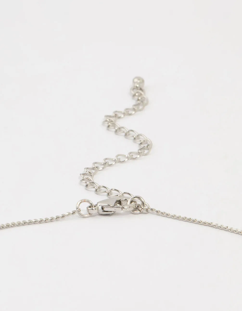 Silver Bow Twirl Pendant Necklace sold by lovisa product image thumbnail 3