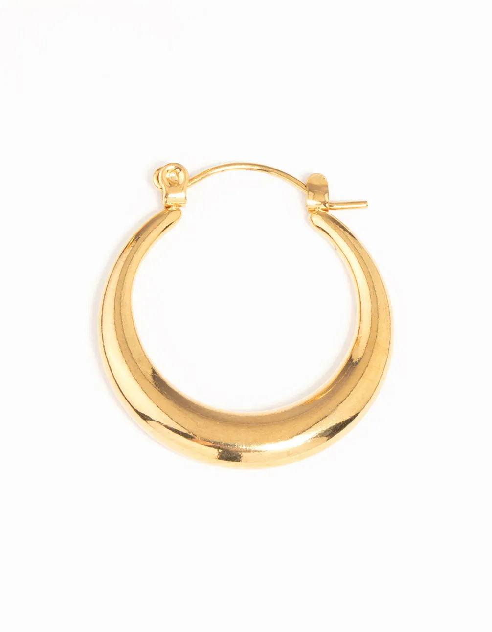 Waterproof Gold Plated Stainless Steel Crescent Hoop Earrings 18 MM sold by lovisa product image thumbnail 5