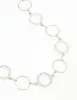 Silver Diamante & Plain Circle Belt sold by lovisa