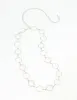Silver Diamante & Plain Circle Belt sold by lovisa