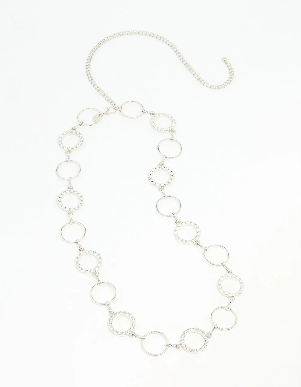 Silver Diamante & Plain Circle Belt sold by lovisa product image thumbnail 2