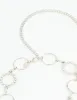 Silver Diamante & Plain Circle Belt sold by lovisa
