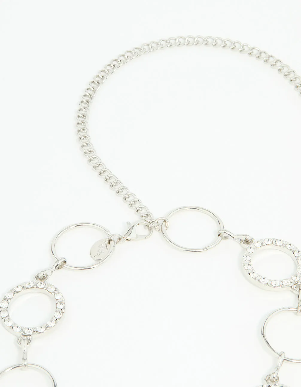 Silver Diamante & Plain Circle Belt sold by lovisa product image thumbnail 3