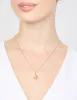 Gold Plated Cubic Zirconia Asymmetrical Butterfly Pendant Necklace sold by lovisa