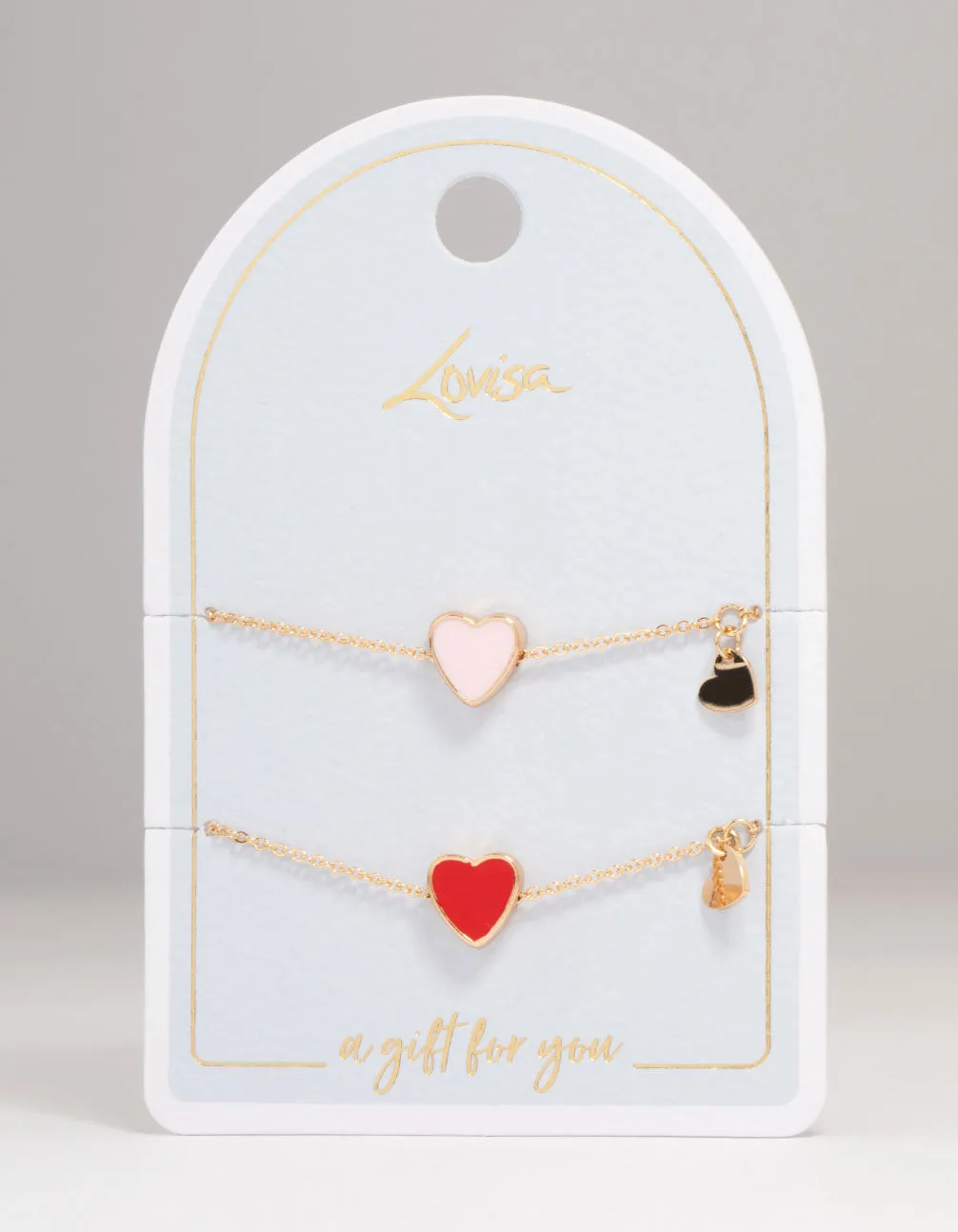 Gold Heart Charm Bracelets 2-Pack sold by lovisa product image thumbnail 2