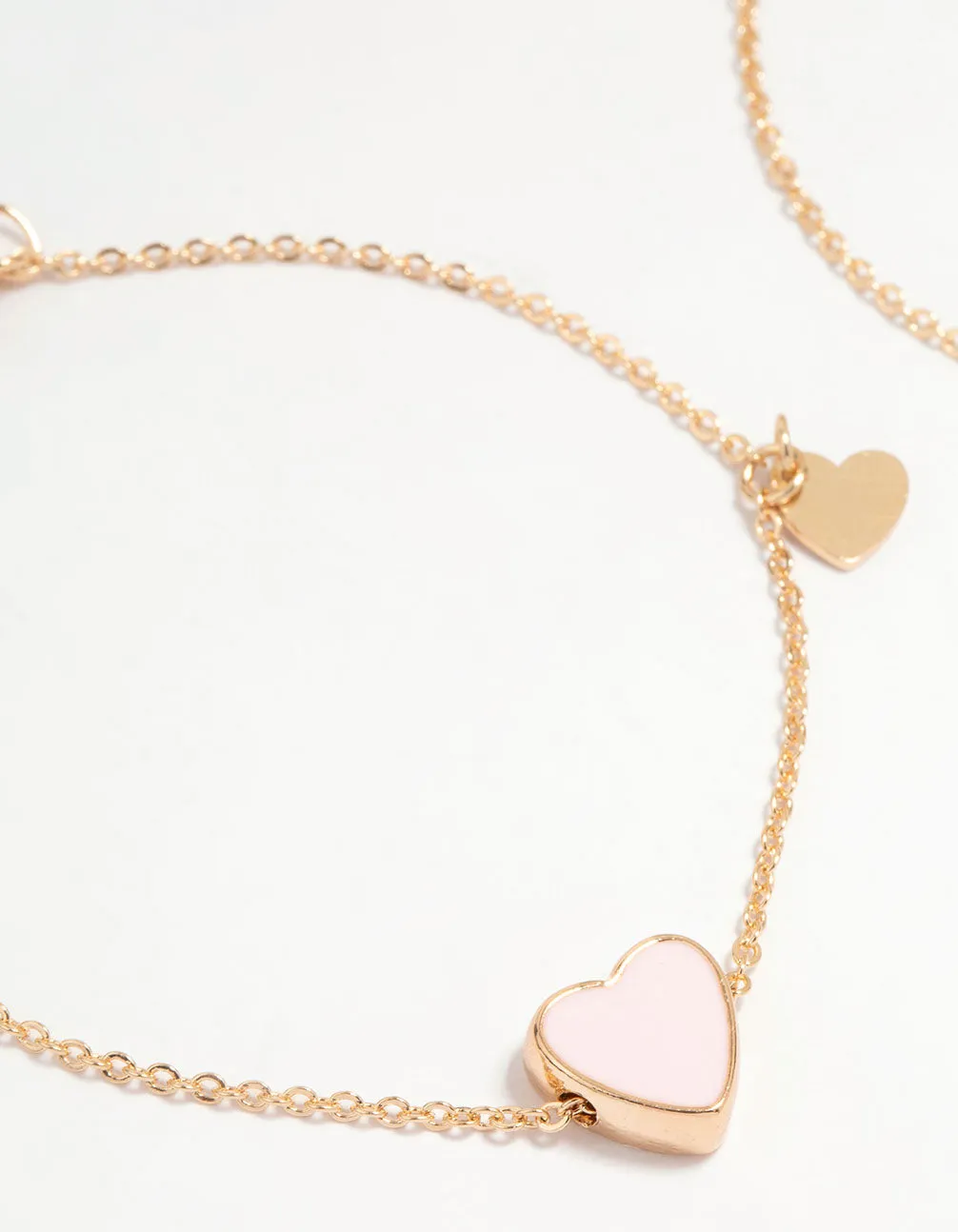 Gold Heart Charm Bracelets 2-Pack sold by lovisa product image thumbnail 3