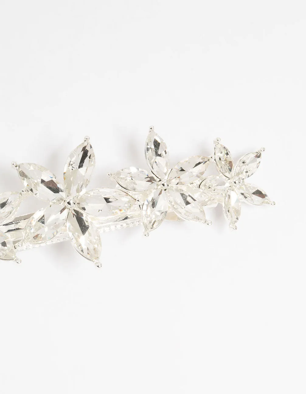 Silver Diamante Graduating Flower Hair Clip sold by lovisa product image thumbnail 3