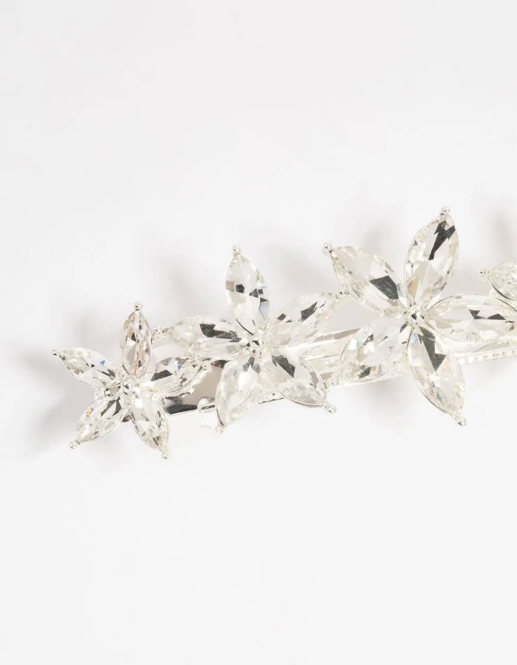 Silver Diamante Graduating Flower Hair Clip sold by lovisa product image thumbnail 2