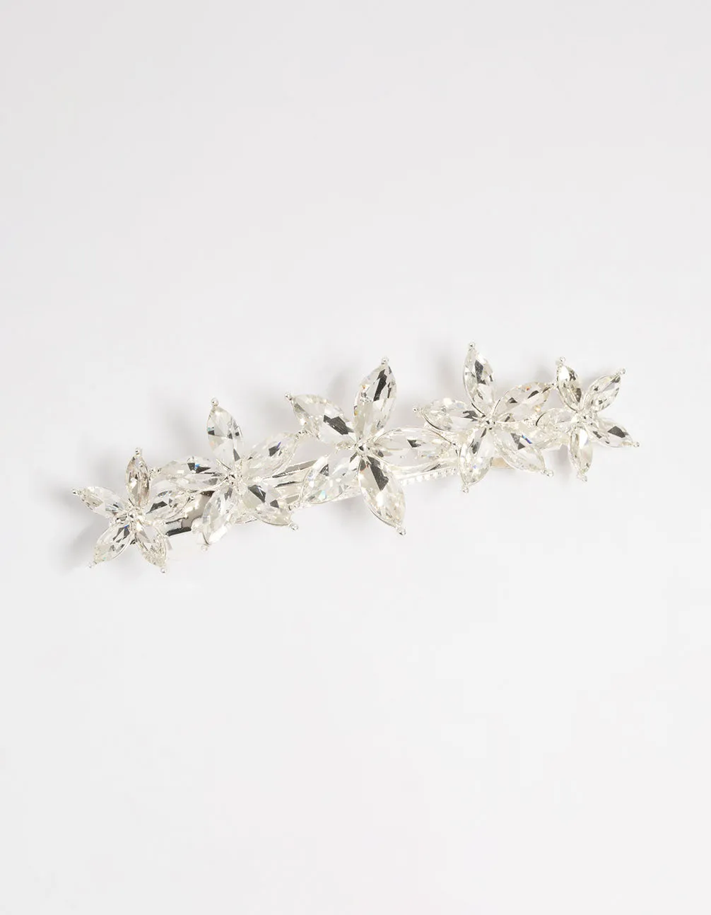 Silver Diamante Graduating Flower Hair Clip sold by lovisa